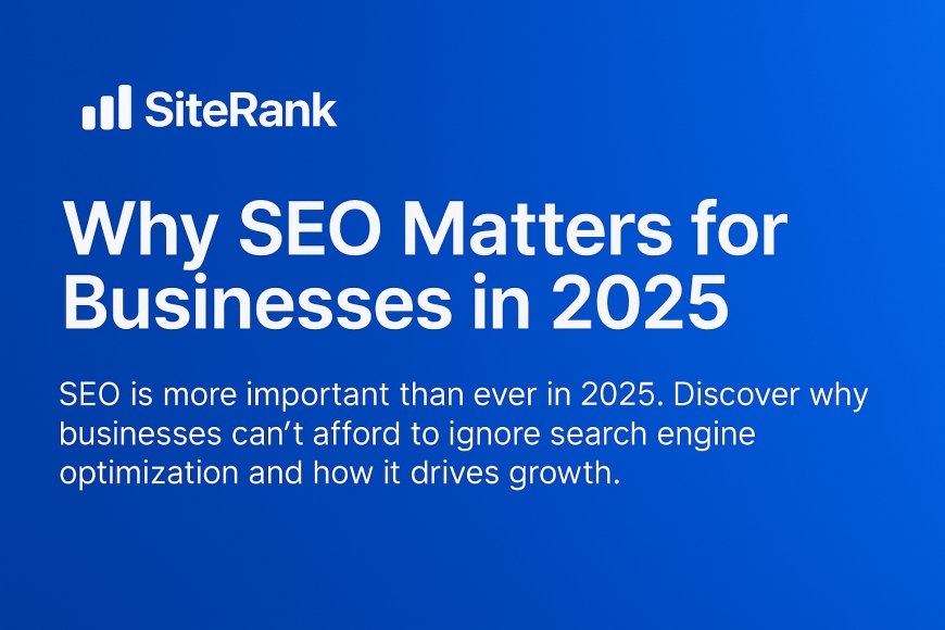 Why SEO Matters for Businesses in 2025